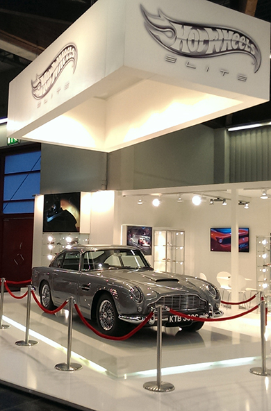 Aston Martin DB5 Hire on the Hot Wheels stand in Germany